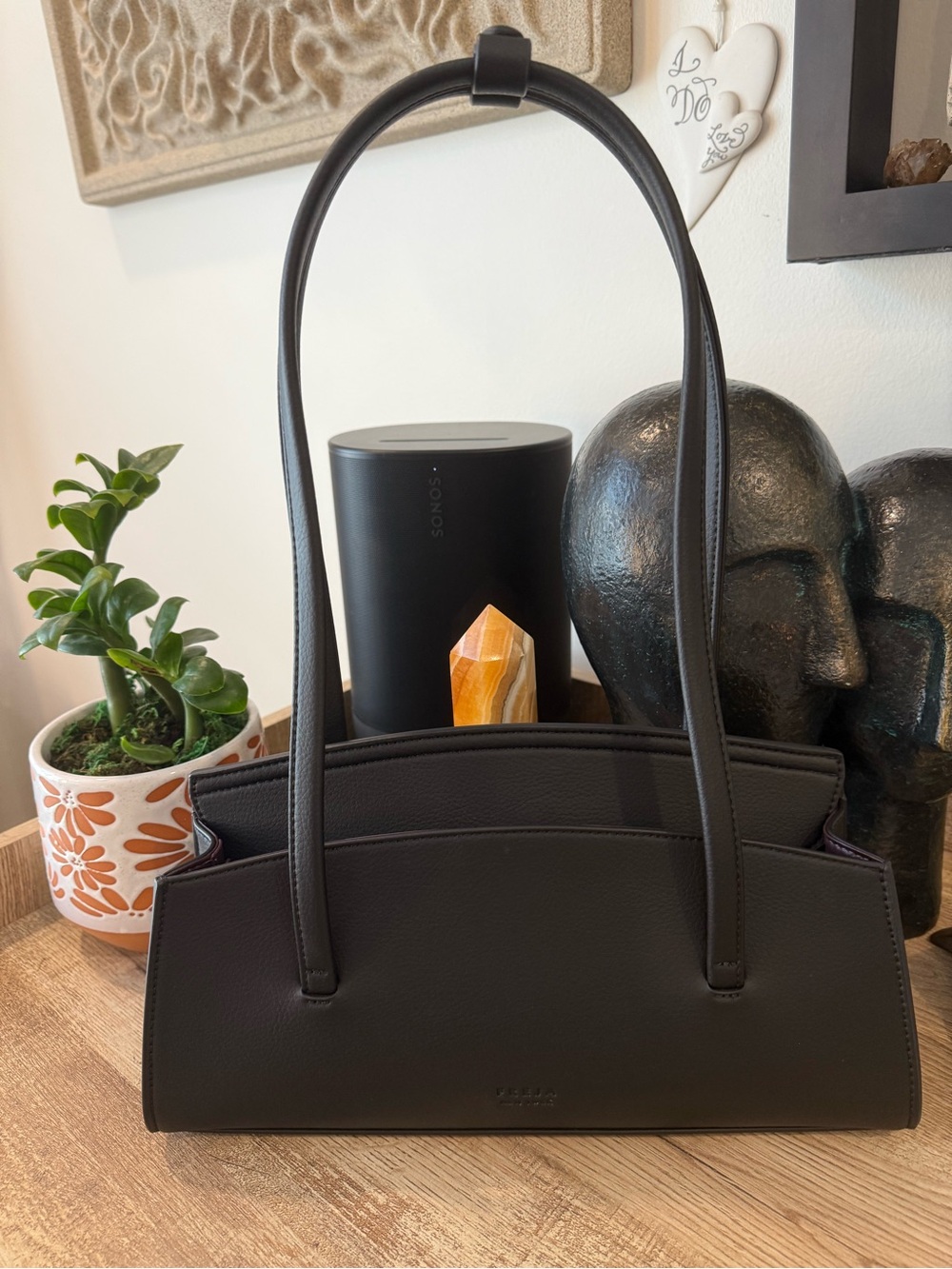Freja NYC Caroline Bag Black | Quiet Luxury | Minimalist | Like New w/Dust Bag - Picture 2 of 8